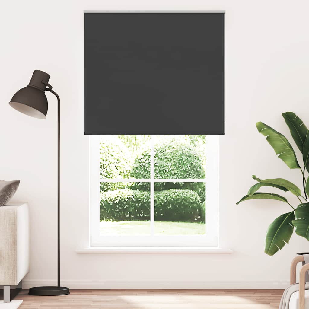 Vidaxl rolgordijn verduisterend 125x210 cm stofbreedte 121,6 cm zwart