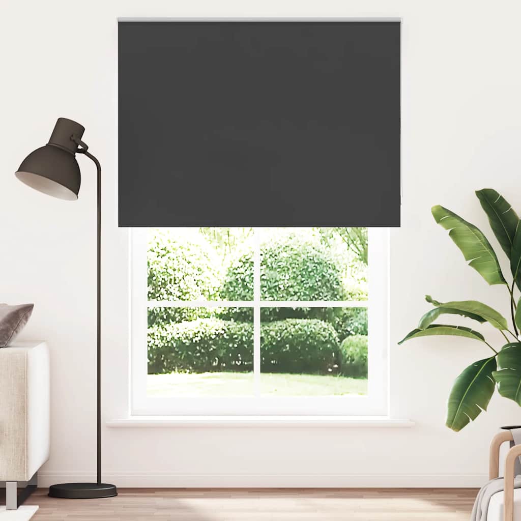 Vidaxl rolgordijn verduisterend 155x210 cm stofbreedte 151,6 cm zwart