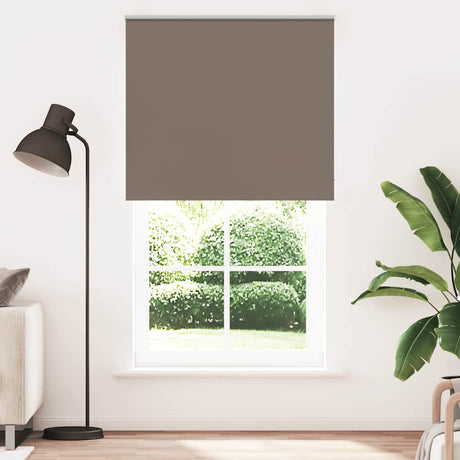 Vidaxl rolgordijn verduisterend koffie 125x210 cm stofbreedte 121,6 cm
