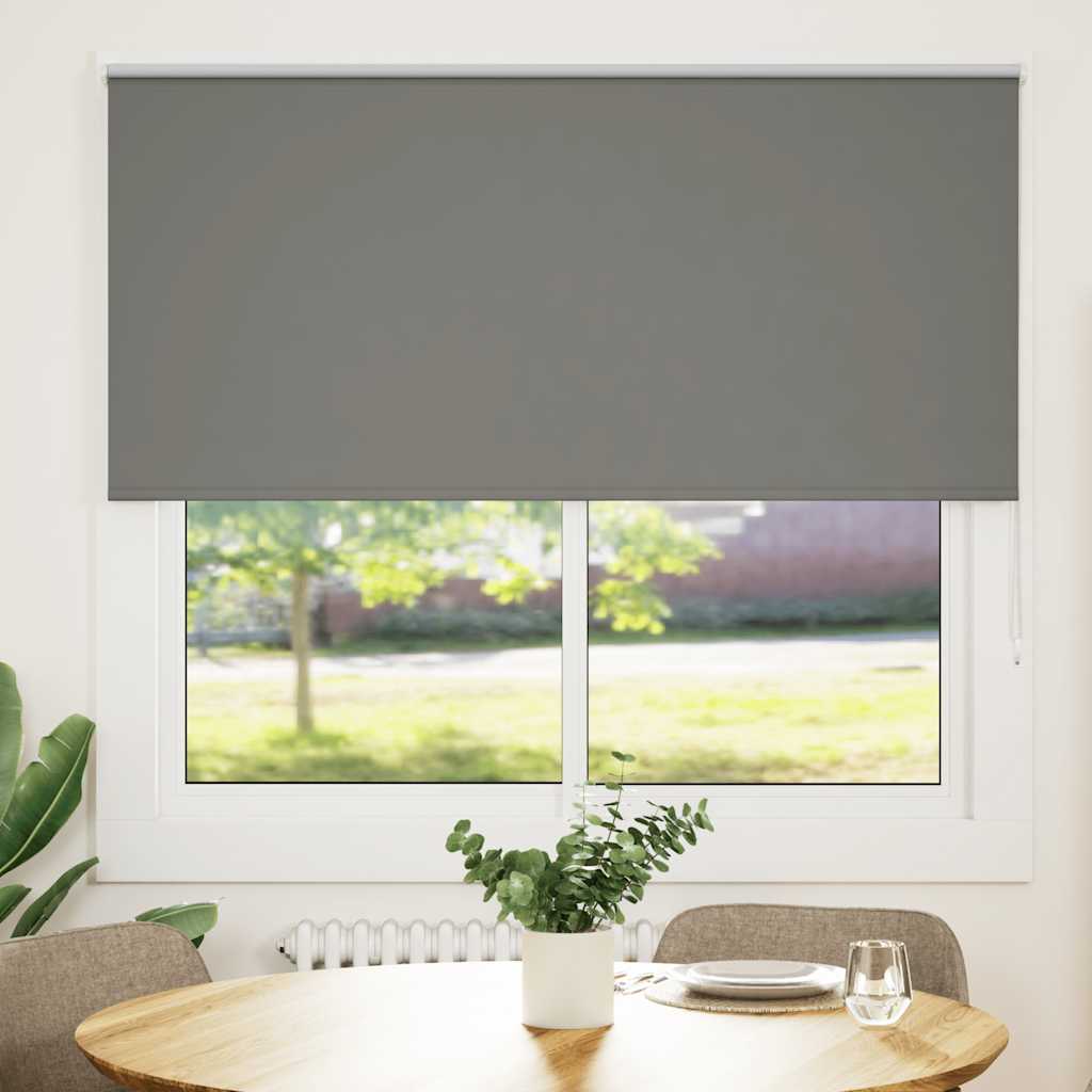 Vidaxl rolgordijn verduisterend 160x150 cm stofbreedte 156,6 cm grijs