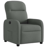 Vidaxl fauteuil verstelbaar stof donkergrijs