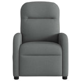 Vidaxl fauteuil verstelbaar stof donkergrijs