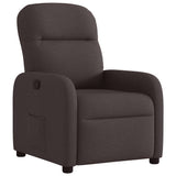 Vidaxl fauteuil verstelbaar stof donkerbruin