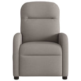 Vidaxl massagestoel verstelbaar stof taupe