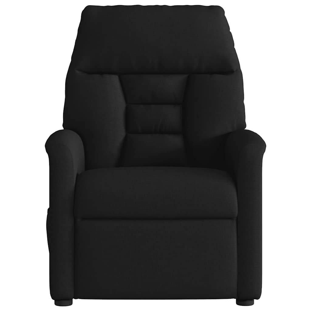 Vidaxl fauteuil verstelbaar stof zwart