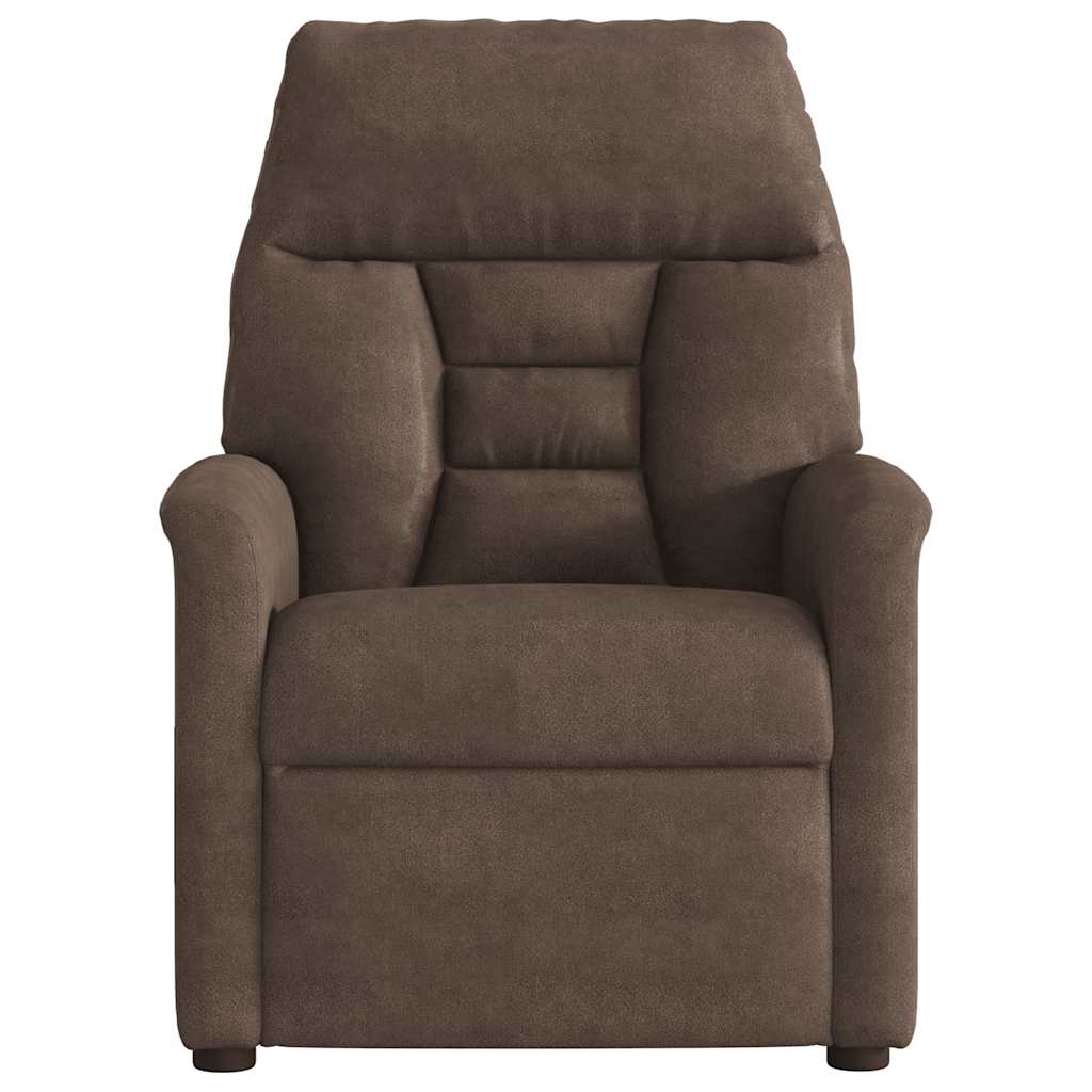 Vidaxl massagestoel microvezelstof bruin