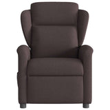 Vidaxl fauteuil verstelbaar stof donkerbruin