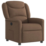 Vidaxl fauteuil verstelbaar stof bruin