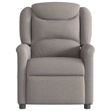 Vidaxl fauteuil verstelbaar stof taupe