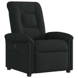 Vidaxl fauteuil verstelbaar stof zwart
