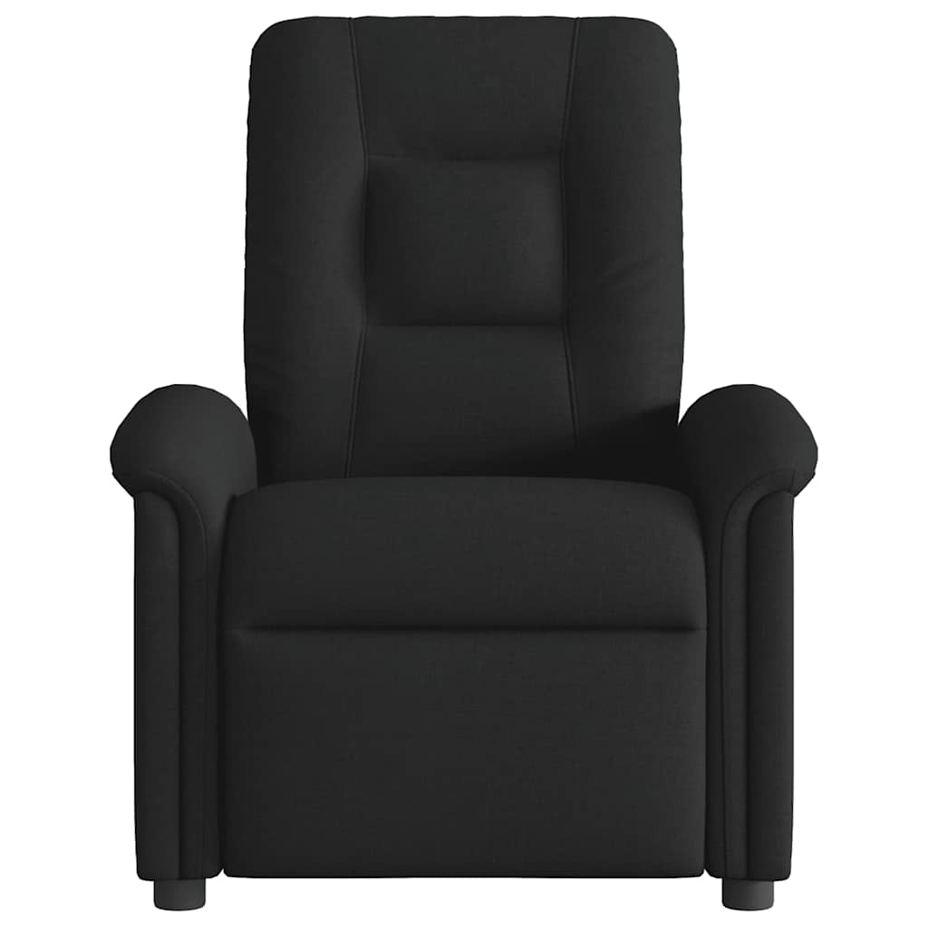 Vidaxl fauteuil verstelbaar stof zwart