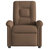 Vidaxl fauteuil verstelbaar stof bruin