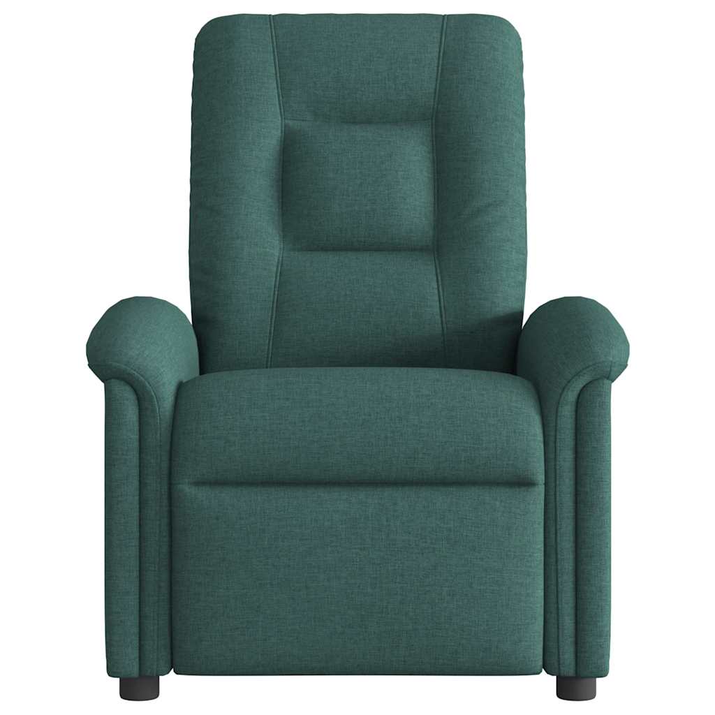 Vidaxl fauteuil verstelbaar stof donkergroen