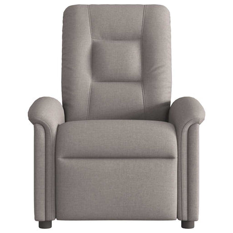 Vidaxl fauteuil verstelbaar stof taupe