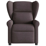 Vidaxl fauteuil verstelbaar stof donkerbruin