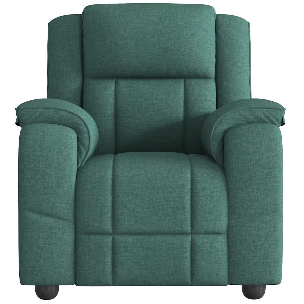 Vidaxl fauteuil verstelbaar stof donkergroen
