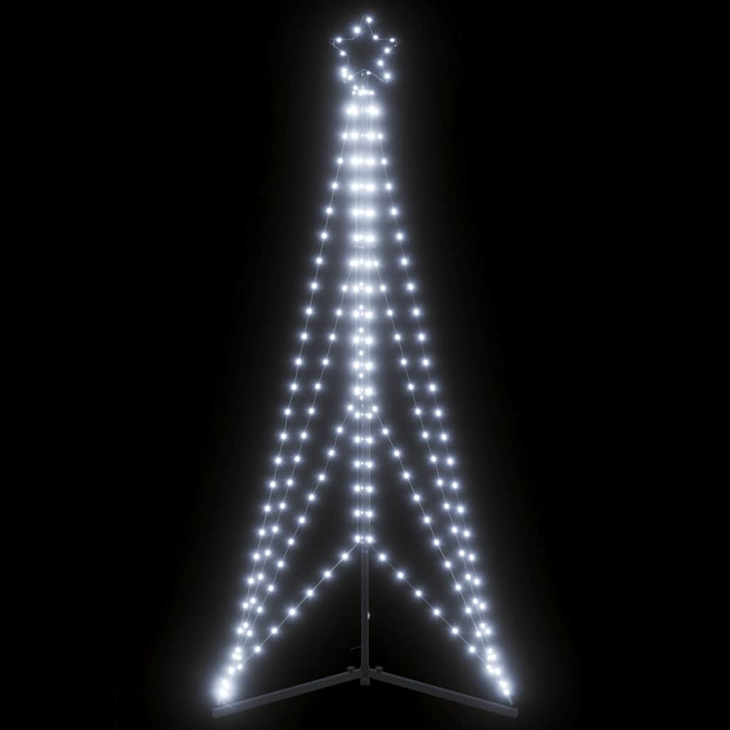 Vidaxxl LED-Weihnachtsbaum 363 LEDs kaltweiß 182 cm
