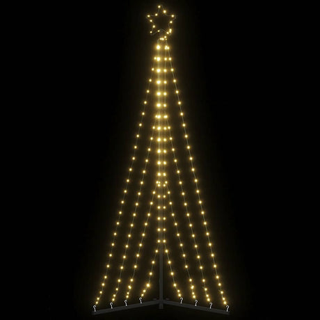 Vidaxxl LED-Weihnachtsbaum 339 LEDs warmweiß 182 cm