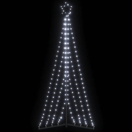 Vidaxxl LED-Weihnachtsbaum 339 LEDs kaltweiß 182 cm