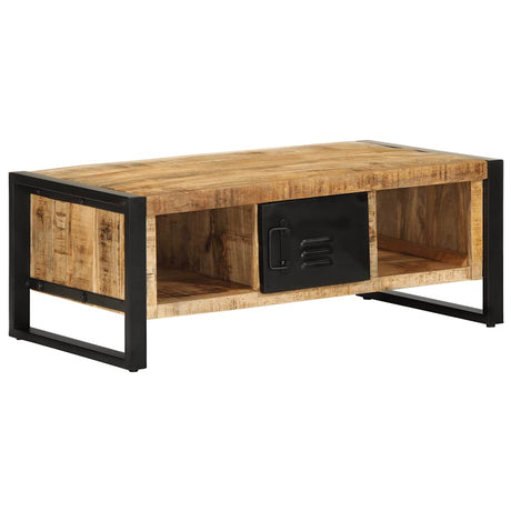 Vidaxl salontafel 90x50x36 cm massief ruw mangohout