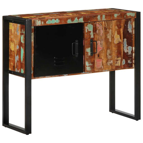 Vidaxl wandkast 90x35x75 cm massief gerecycled hout meerkleurig