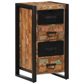 Vidaxl ladekast 40x40x90 cm massief gerecycled hout meerkleurig