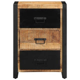 Vidaxl ladekast 50x35x70 cm massief ruw mangohout