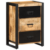 Vidaxl ladekast 50x35x70 cm massief ruw mangohout