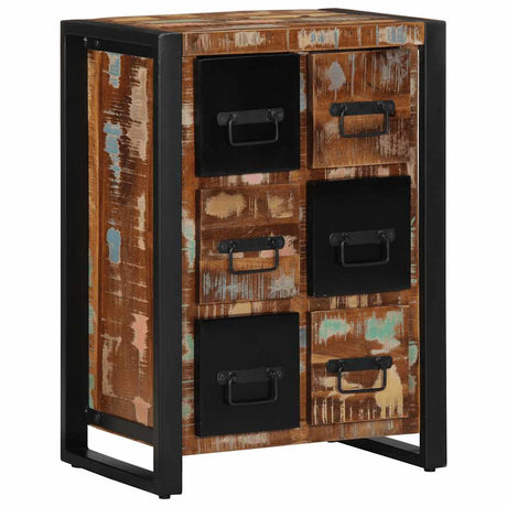 Vidaxl dressoir 50x35x70 cm massief gerecycled hout