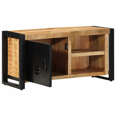 Vidaxl tv-meubel 80x30x40 cm massief ruw mangohout