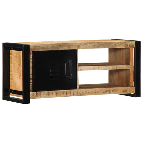 Vidaxl tv-meubel 80x30x35 cm massief ruw mangohout