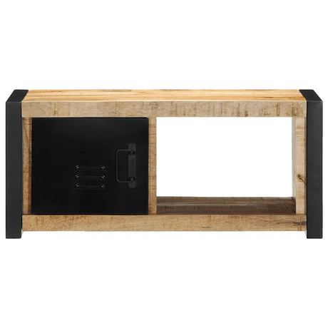 Vidaxl tv-meubel 80x30x35 cm massief ruw mangohout
