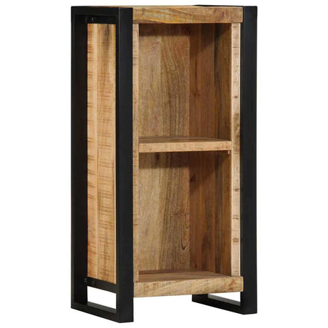 Vidaxl nachtkastje met plank bruin 40 x 30 x 80 cm massief mangohout