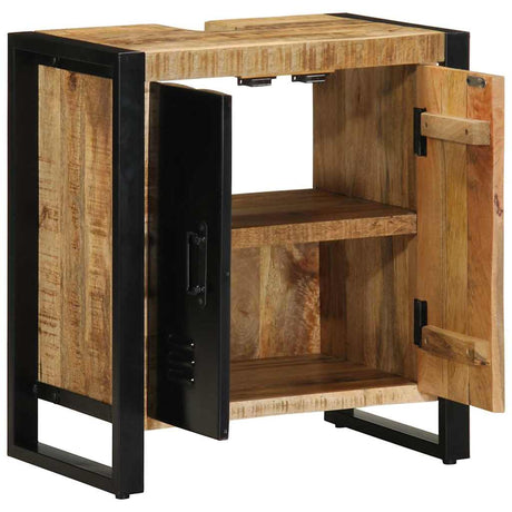 Vidaxl badkamerkast bruin 55 x 35 x 60 cm massief mango hout