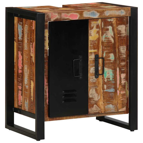 Vidaxl badkamerkast bruin 55 x 35 x 60 cm massief gerecycled hout