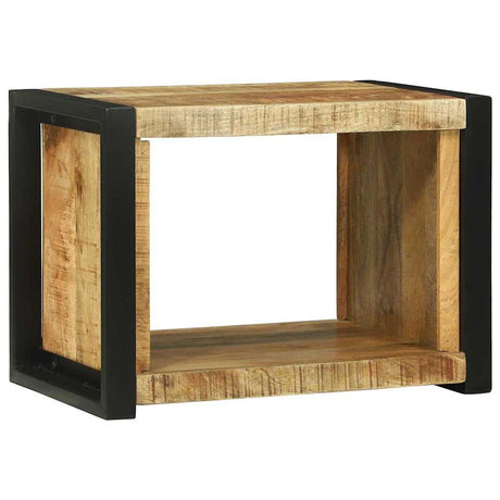 Vidaxl wandkubus met opslag bruin 55 x 35 x 40 cm massief mango hout