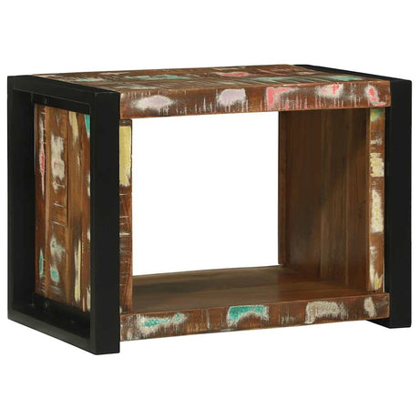 Vidaxl wandkubus bruin 55 x 35 x 40 cm massief gerecycled hout
