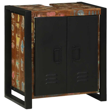 Vidaxl wastafelkast bruin 55 x 35 x 60 cm massief gerecycled hout