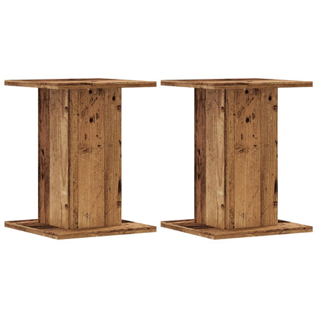 Vidaxx Pflanzenständer 2 Stück 30x30x40 cm behandeltes Holz, altholzfarben