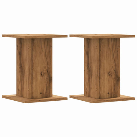 Vidaxx Pflanzenständer 2 Stück 30x30x40 cm Holz handgefertigte Eiche