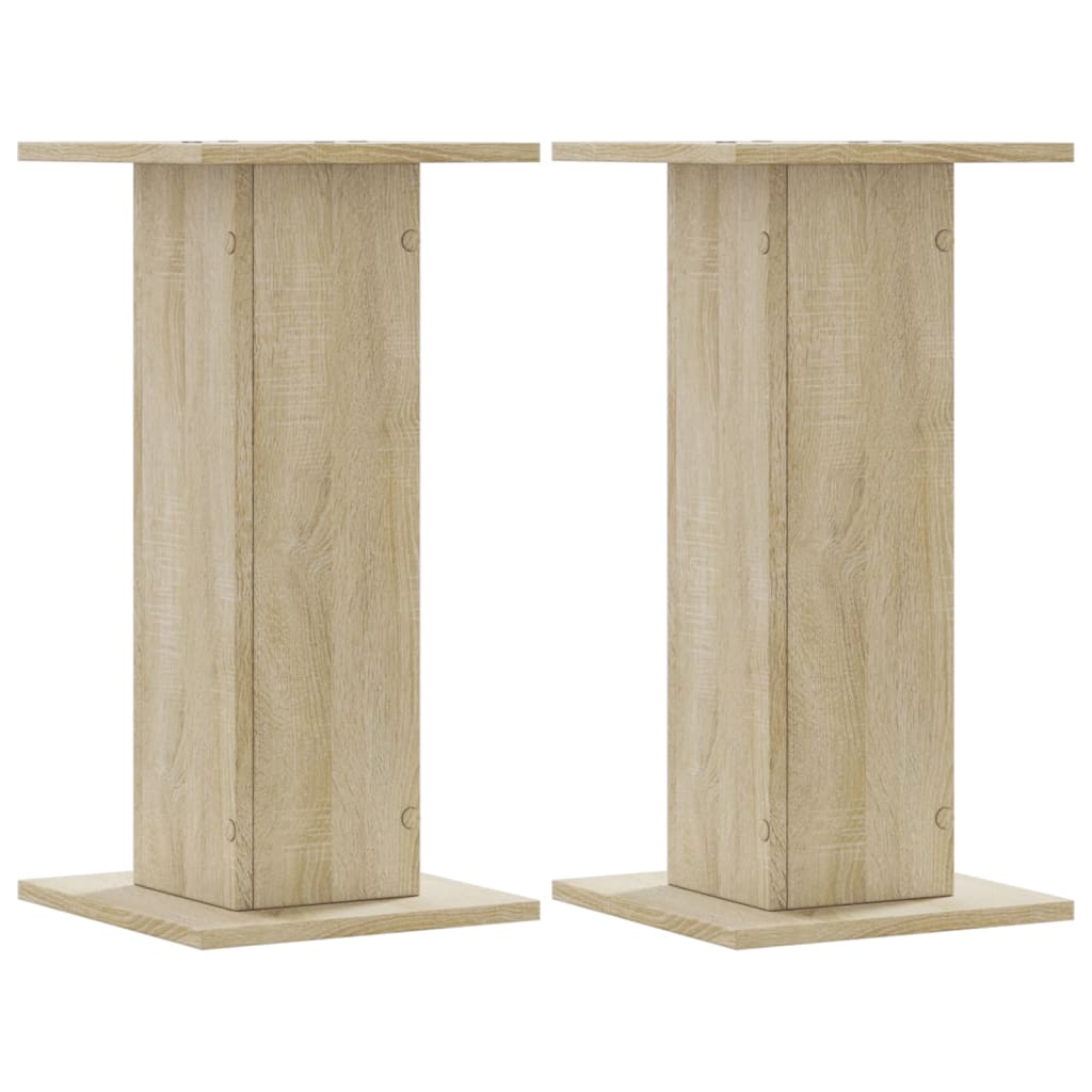 Vidaxxl Pflanzenständer 2 Stück 30x30x60 cm Holzwerkstoff Sonoma-Eiche
