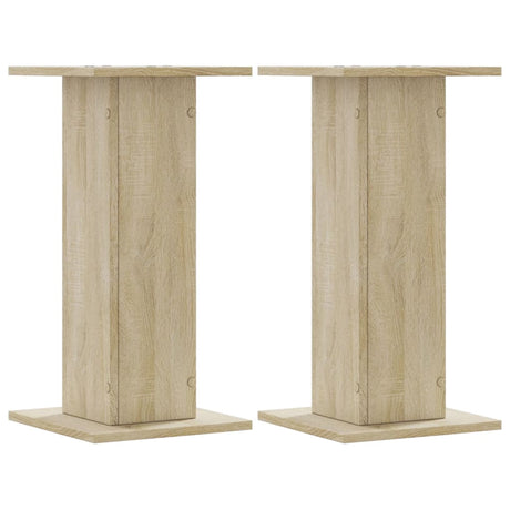 Vidaxxl Pflanzenständer 2 Stück 30x30x60 cm Holzwerkstoff Sonoma-Eiche