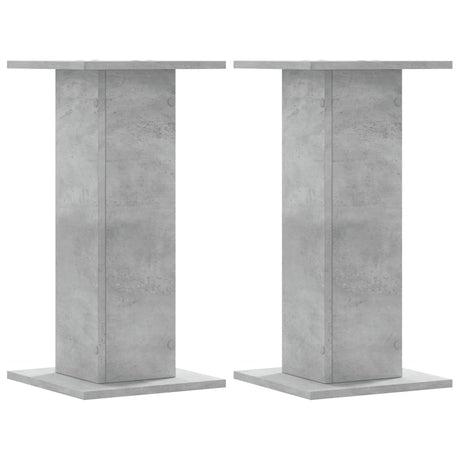 Vidaxx Pflanzenständer 2 Stück 30x30x60 cm Holzwerkstoff Betongrau