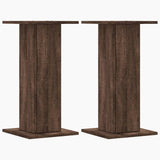 VidaXL Pflanzenständer 2 Stück 30x30x60 cm Holzwerkstoff braune Eiche