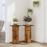 Vidaxx Pflanzenständer 2 Stück 30x30x60 cm behandeltes Holz, altholzfarben