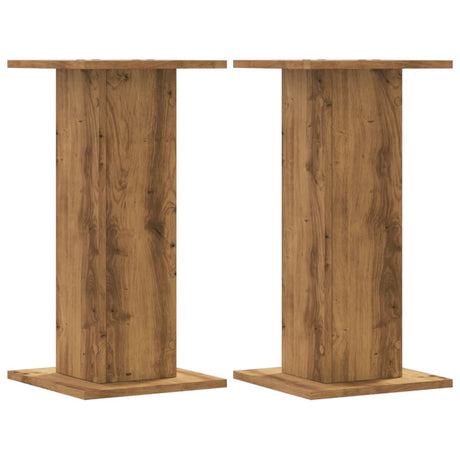 Vidaxx Pflanzenständer 2 Stück 30x30x60 cm Holz handwerkliche Eiche