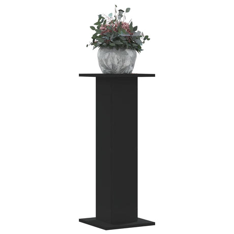 VidaXL Pflanzenständer 2 Stück 30x30x80 cm Holzwerkstoff schwarz
