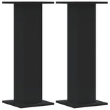 VidaXL Pflanzenständer 2 Stück 30x30x80 cm Holzwerkstoff schwarz