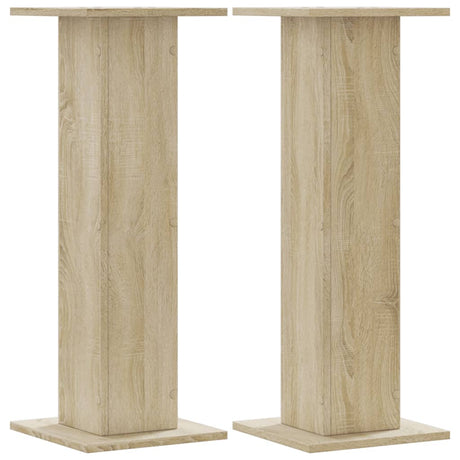 VidaXL Pflanzenständer 2 Stk. 30x30x80 cm Holzwerkstoff Sonoma-Eiche