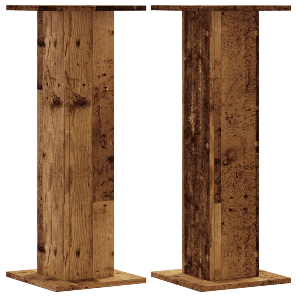 Vidaxx Pflanzenständer 2 Stück 30x30x80 cm behandeltes Holz, altholzfarben